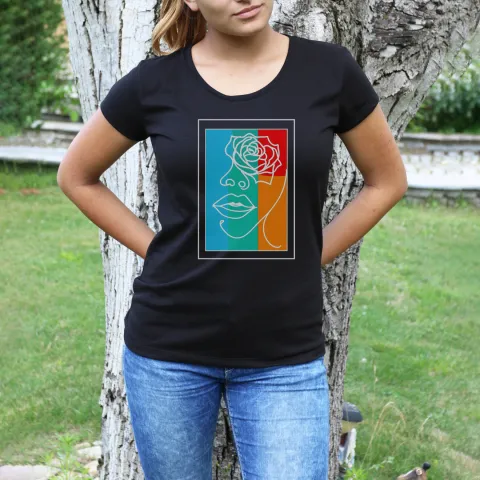Дамска тениска принт She is Art
