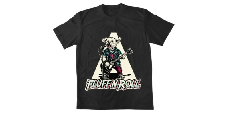Унисекс Тениска Rock Dog Черно