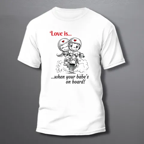 мъжка тениска Love is