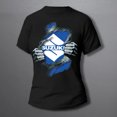 дамска тениска SUZUKI torn blue
