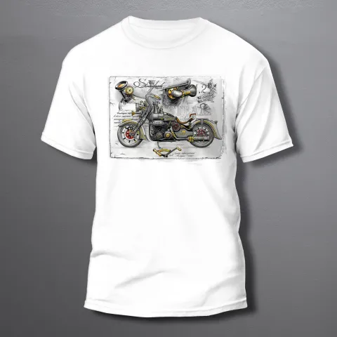 мъжка тениска Steamfunk cycle