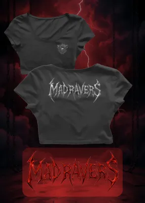MadRavers CropTop I HardTech Logo - Black