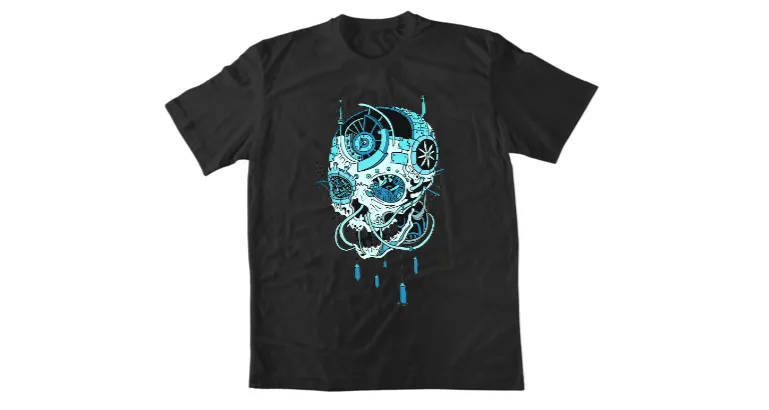 Тениска Robo skull