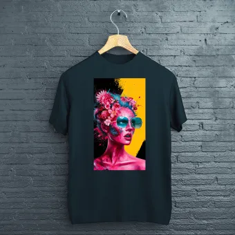 Мъжка тениска - Ghost Face Yellow - Black
