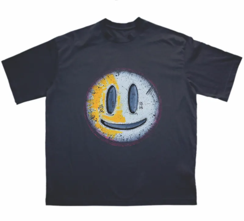 Brutal smile blck ovrsz tee