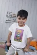 nasty robot kids tee white