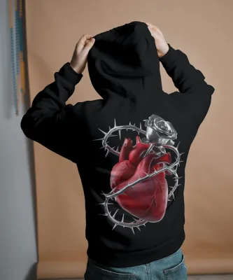 MadRavers Unisex Hoodie I Raver’s Heart - Black