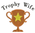 Дамска сива тениска "Trophy wife"