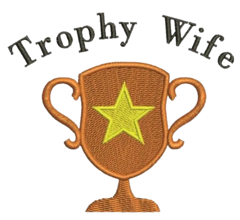 Дамска сива тениска "Trophy wife"