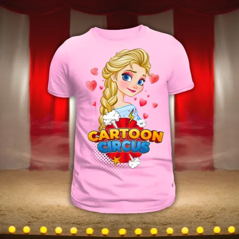 Детска тениска в бледо розово