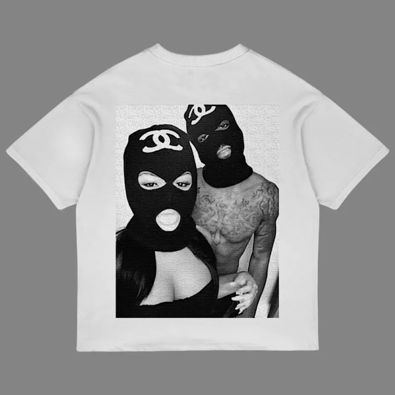 BlacknWhite NightLove бяла с дизайн на гърба