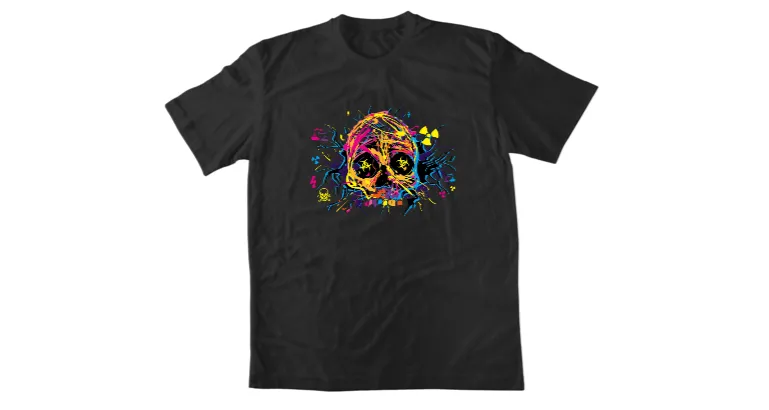 Тениска CMYK Skull