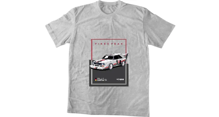 Мъжка тениска Poster Audi S1 Pikes Peak
