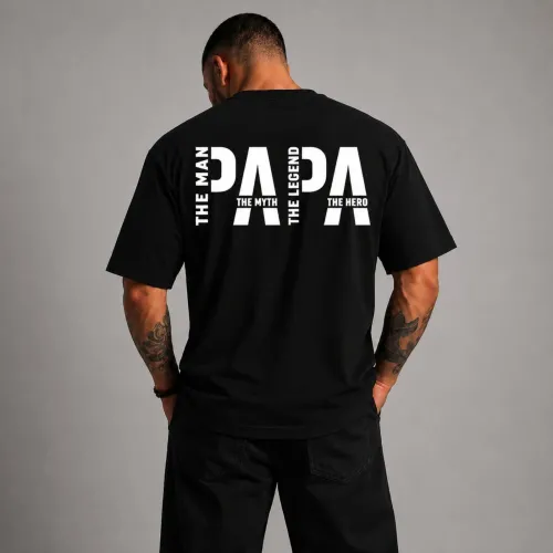 Тениска Papa Black