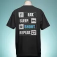 Унисекс Oversize тениска "Eat. Sleep. Shoot. Repeat."