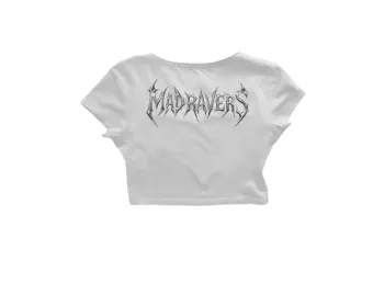 MadRavers CropTop I HardTech Logo - White