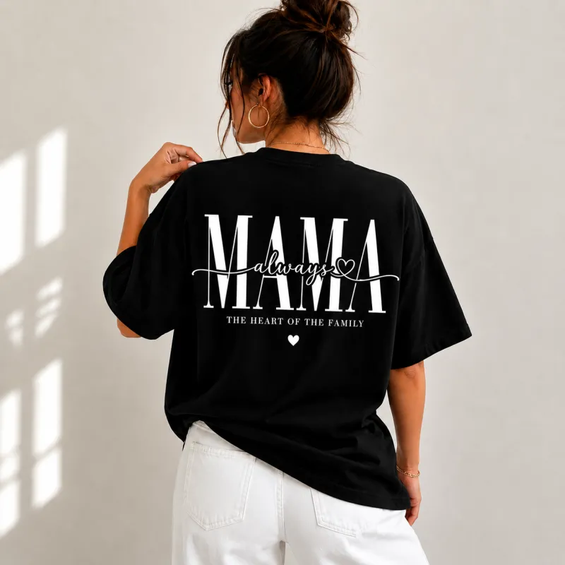 Тениска MAMA Always Black