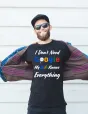 Тениска I Don’t Need Google – My Wife Knows Everything - черна