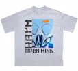 open mind oversized white tee