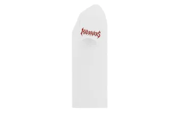 MadRavers Unisex Heavy Oversize Tee I Page Logo - White