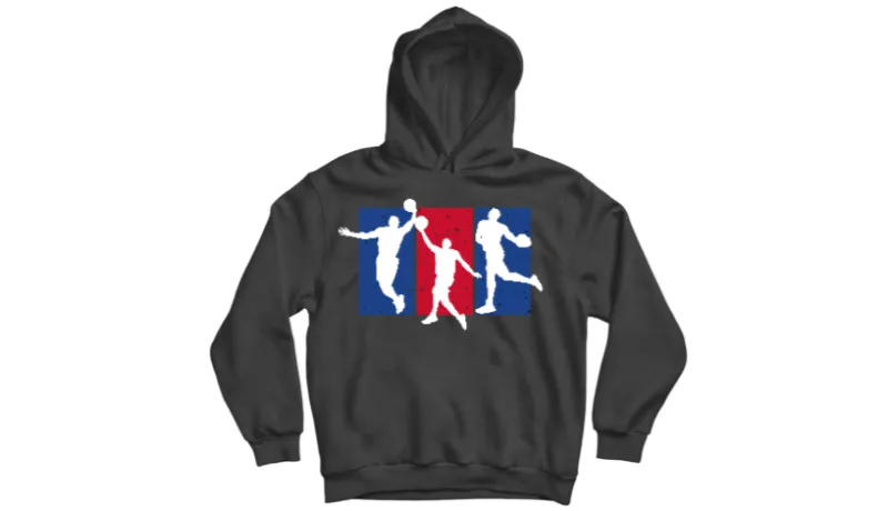 My style of basketball черен суичър
