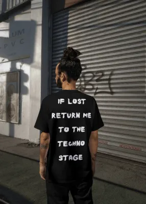 MadRavers Heavy Oversize Tee I If Lost… - Black