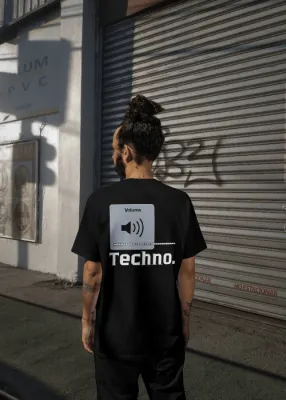 MadRavers Heavy Oversize Tee | Up The Volume - Black