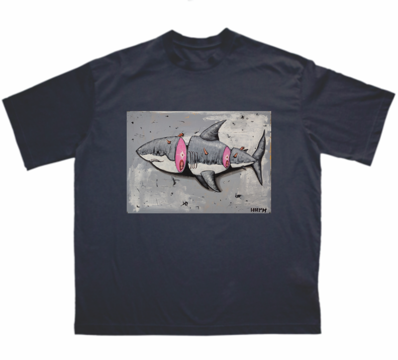 Sushi boy ovrsz black tee