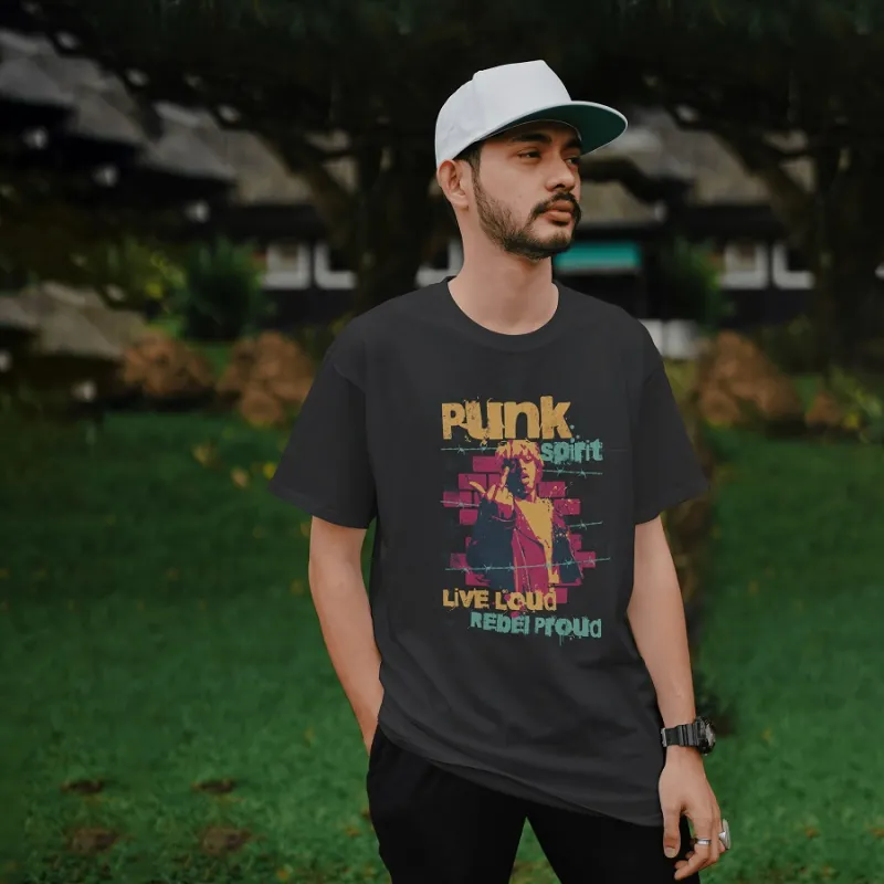 Унисекс Oversize тениска "Punk Spirit"