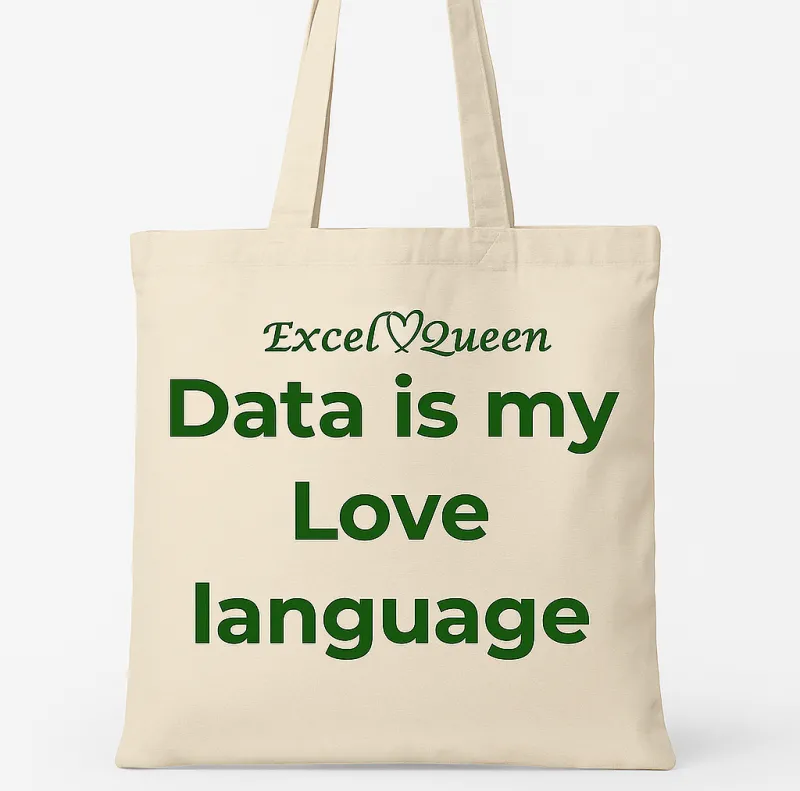 Tote Bag "Data is my love language"