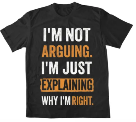 because I am right