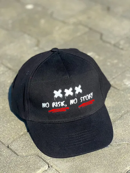 Шапка-No Risk, No Story-Black