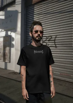 MadRavers Heavy Oversize Tee | Up The Volume - Black