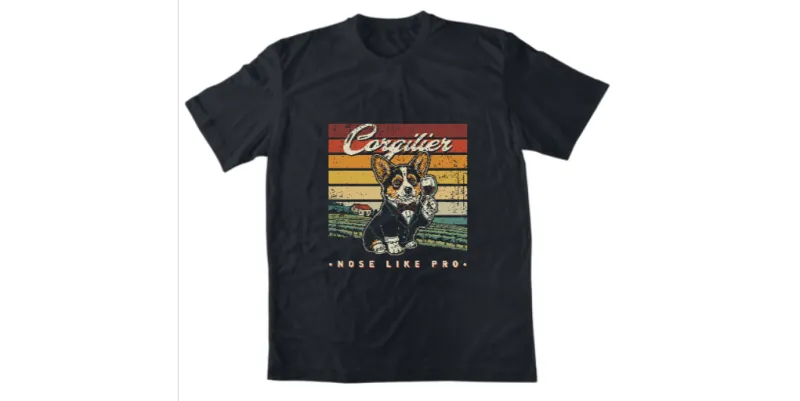 Унисекс тениска Corgilier II Тъмно сив меланж