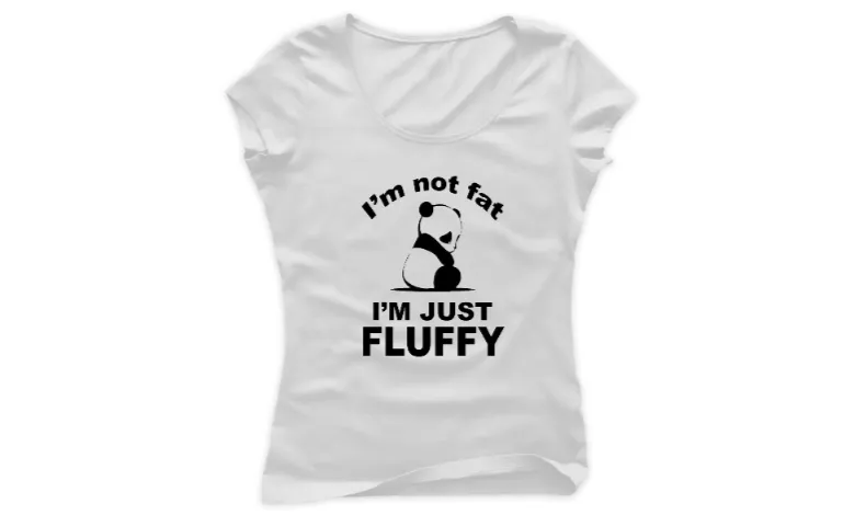 Дамска тениска I am not fat