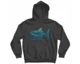 Delicate Shark black hoodie