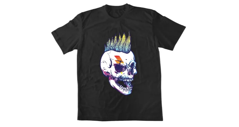 Тениска Punk skull