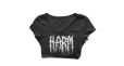 HARM crop metal logo black