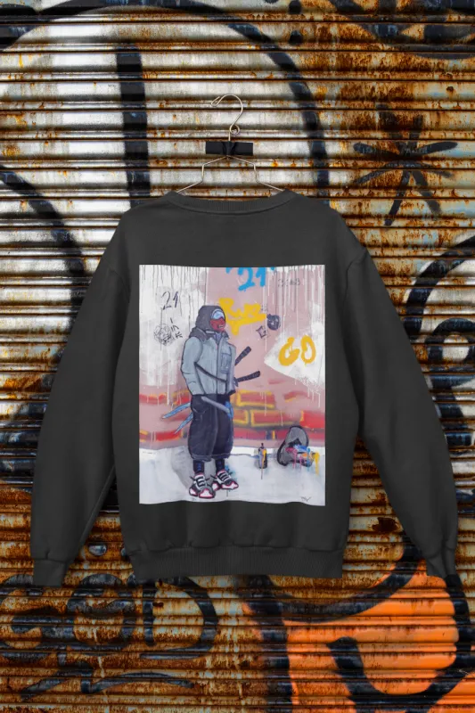 Urban ninja black crewneck
