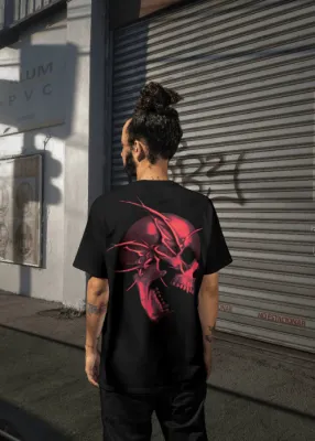 MadRavers Unisex Heavy Oversize Tee I Master’s Head - Black