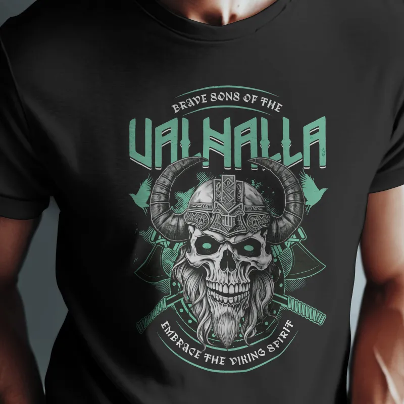 Мъжка тениска - "Brave Sons of the Valhalla"