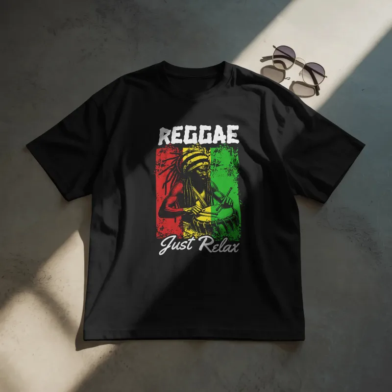 Унисекс Oversize тениска - "Reggae Just Relax"