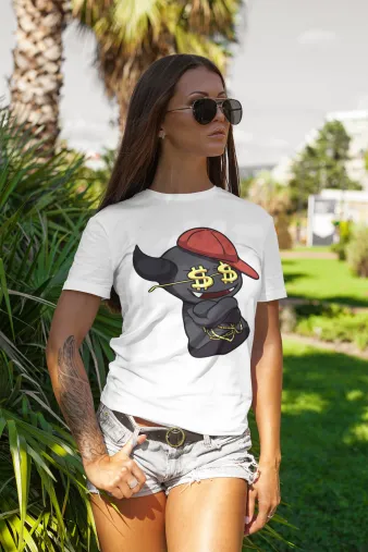 Бяла Дамска Тениска Darkbro