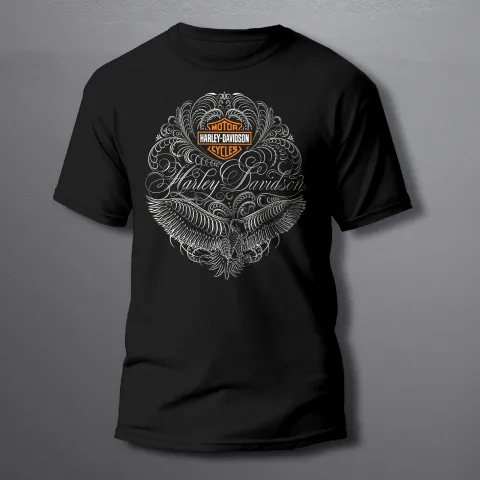 мъжка тениска Harley-Davidson ornament 02