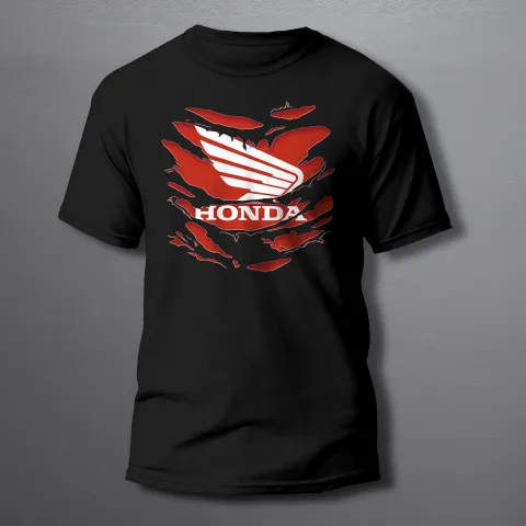 HONDA torn мъжка тениска