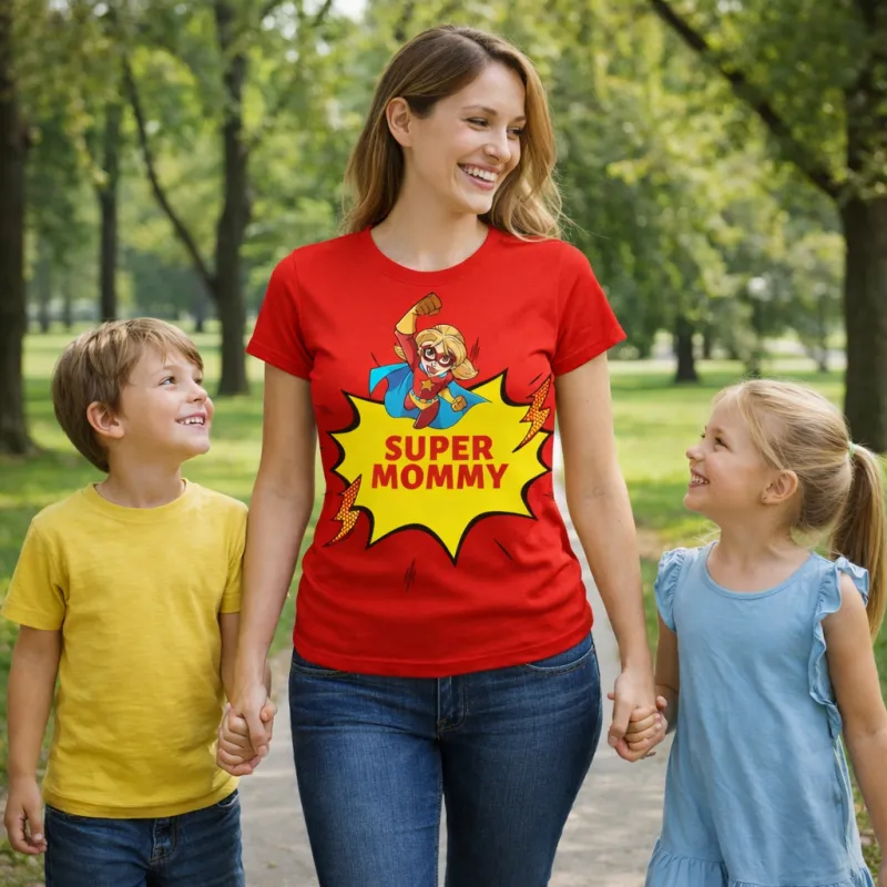 Дамска тениска Super Mommy – Супер мама