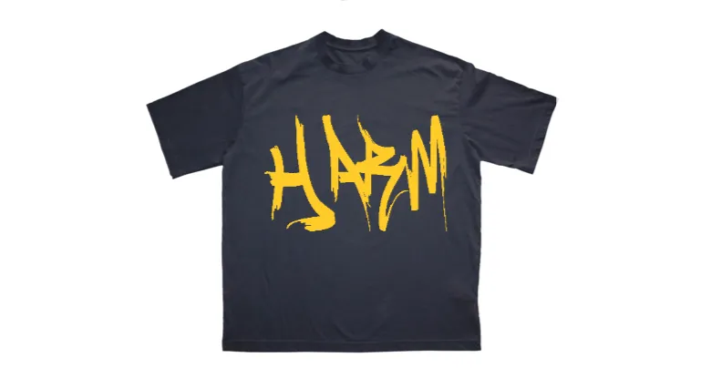 HARM graffiti logo oversized tee