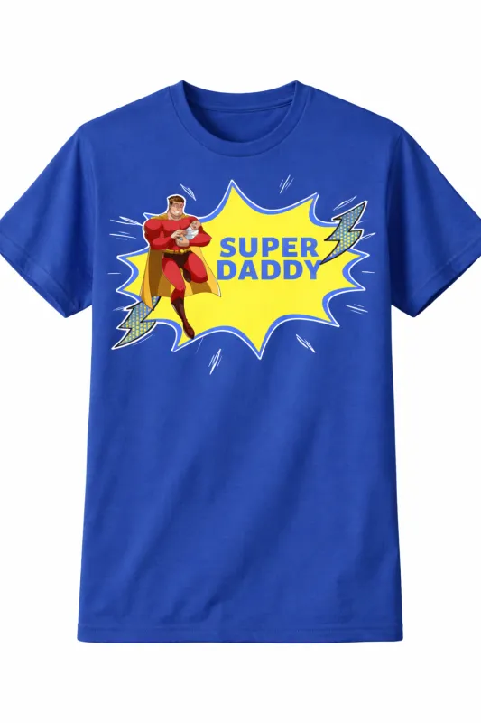 Super Daddy – Мъжка тениска със супергерой