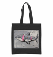 Sushi boy black tote bag