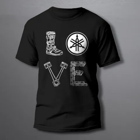 мъжка тениска LOVE YAMAHA